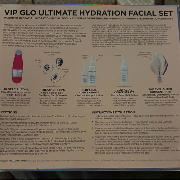 VIP Glo Ultimate Hydration Facial Set - Limited Edition. Box Slightly Damaged. - Picture 3 of 3